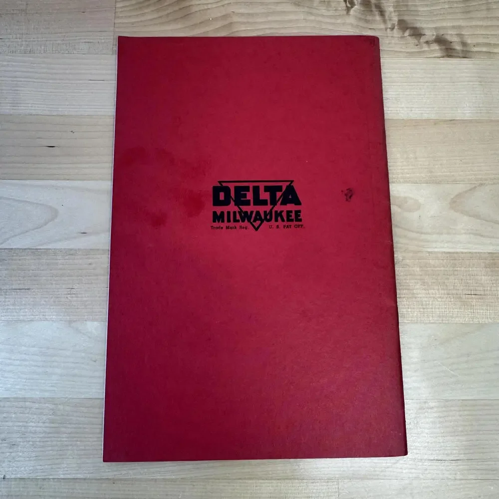 VTG Getting the Most Out of Your Drill‎ Press Manual 1937 Delta Manufacturing